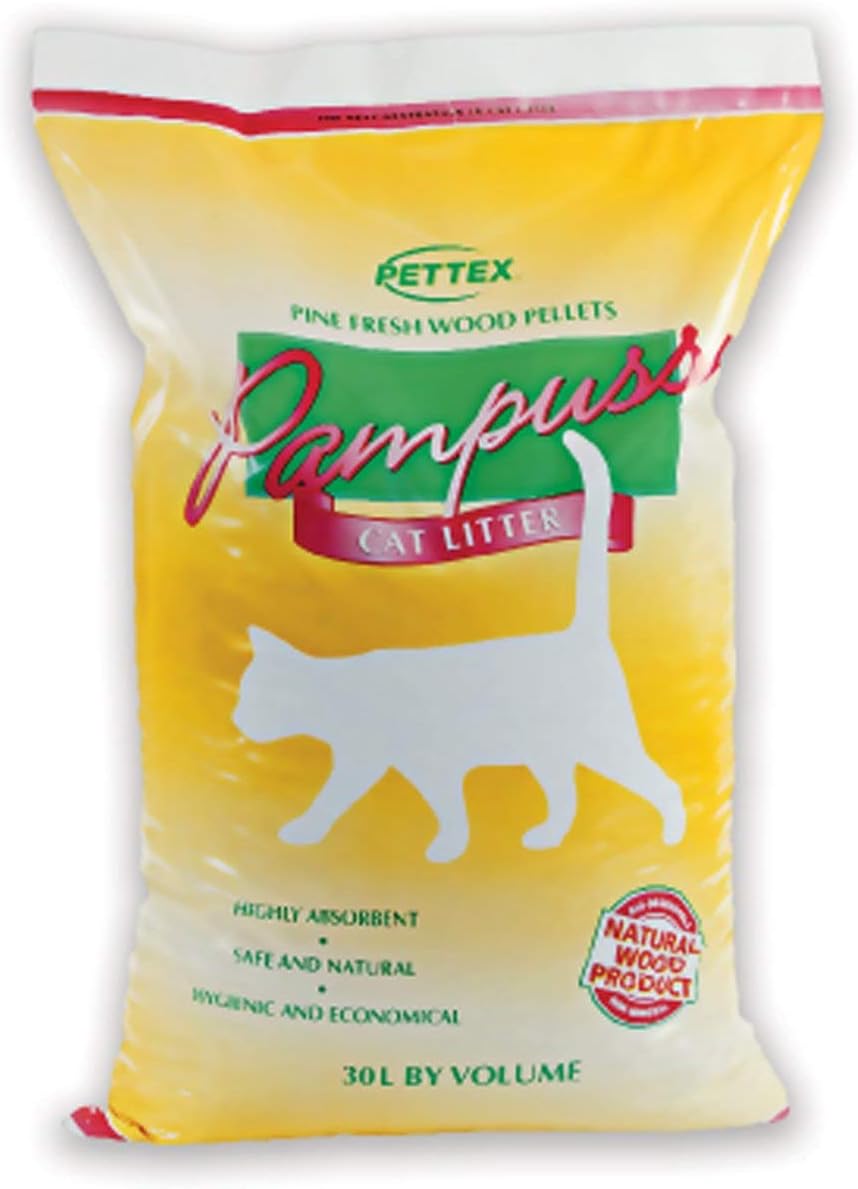 2XPampuss Woodbase Cat Litter 30 Litre