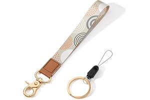 ZAXMEY Wrist Lanyard Key Chain, Wristlet Strap Keychain Holder for Women Men Car Keys Wallet Card Phone