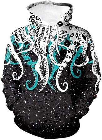 felpa con tentacoli di polpo
