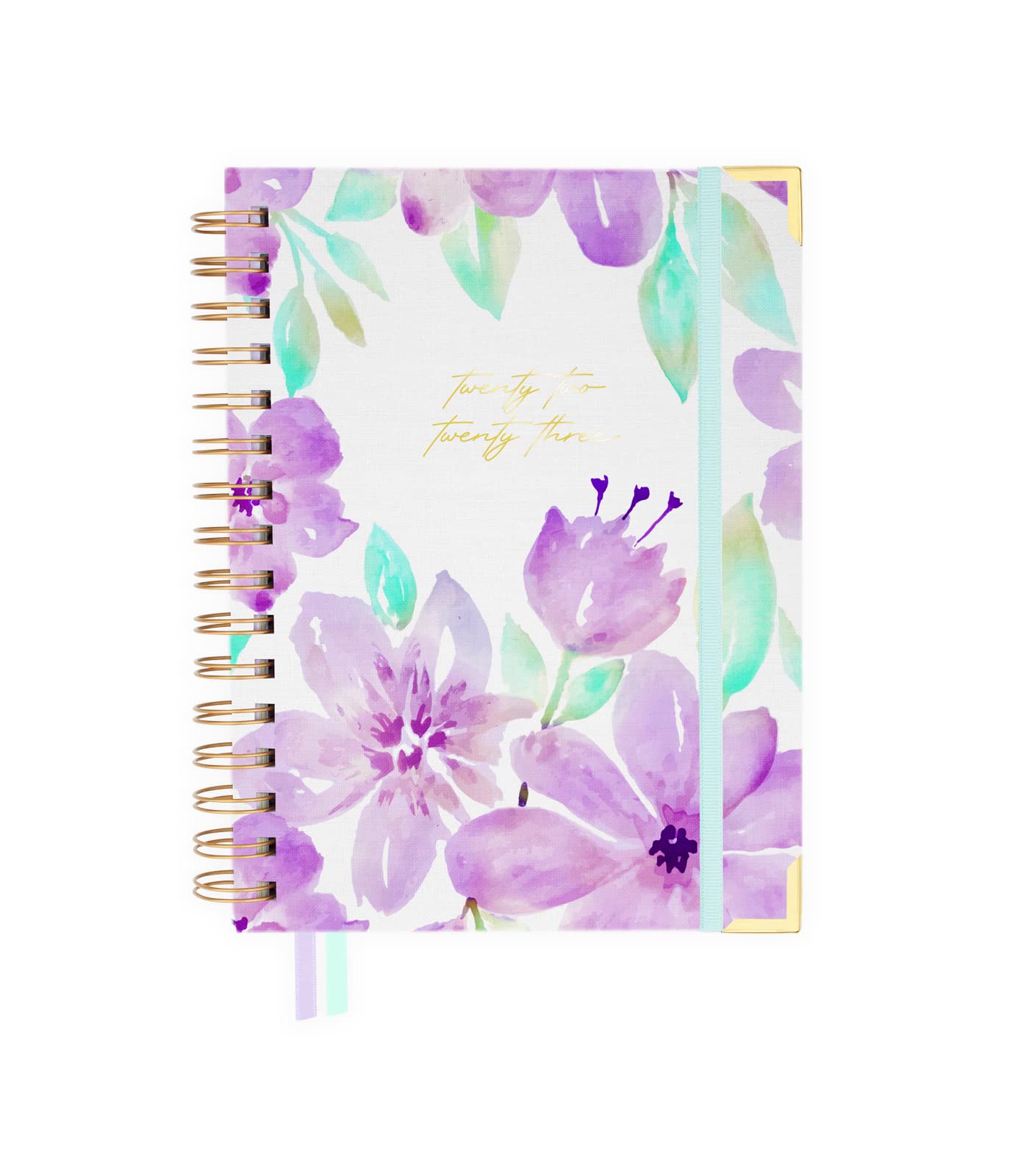2022 2023 Calendar - September to August - Melissa - Week to View - A5-15 x 20 cm - Spanish - English - Includes Stickers, 2 Tabs and a Document Pocket Takenote