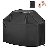 ZOTUEN Outdoor Waterproof Grill Cover with Adjustable Hem Drawstring, 72 Inches Heavy Duty Barbecue Gas Grill Cover, Uv & Fade Resistant BBQ Cover for Char-Broil Nexgrill and More (72inch XL Black)