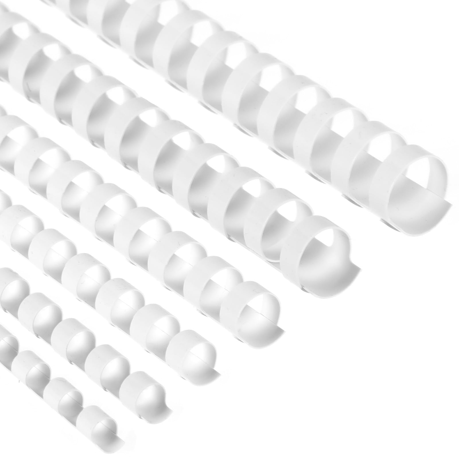 Photo 1 of Yunsailing 150 Pack Plastic Binding Combs Plastic Binder Comb Ring 19 Ring Binding Spines Letter Size Spiral coils for Notebook Calendar(1/4 5/16 3/8 1/2 5/8 3/4 in,White)