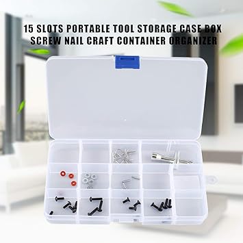 15 ranuras Caja de almacenamiento de herramientas portátil ...