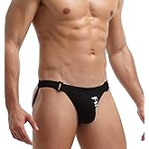 RunHero Jockstrap for Men Underwear, Low Rise Breathable Blend Sweat-Wicking Thong Athletic Supporter Jock Strap