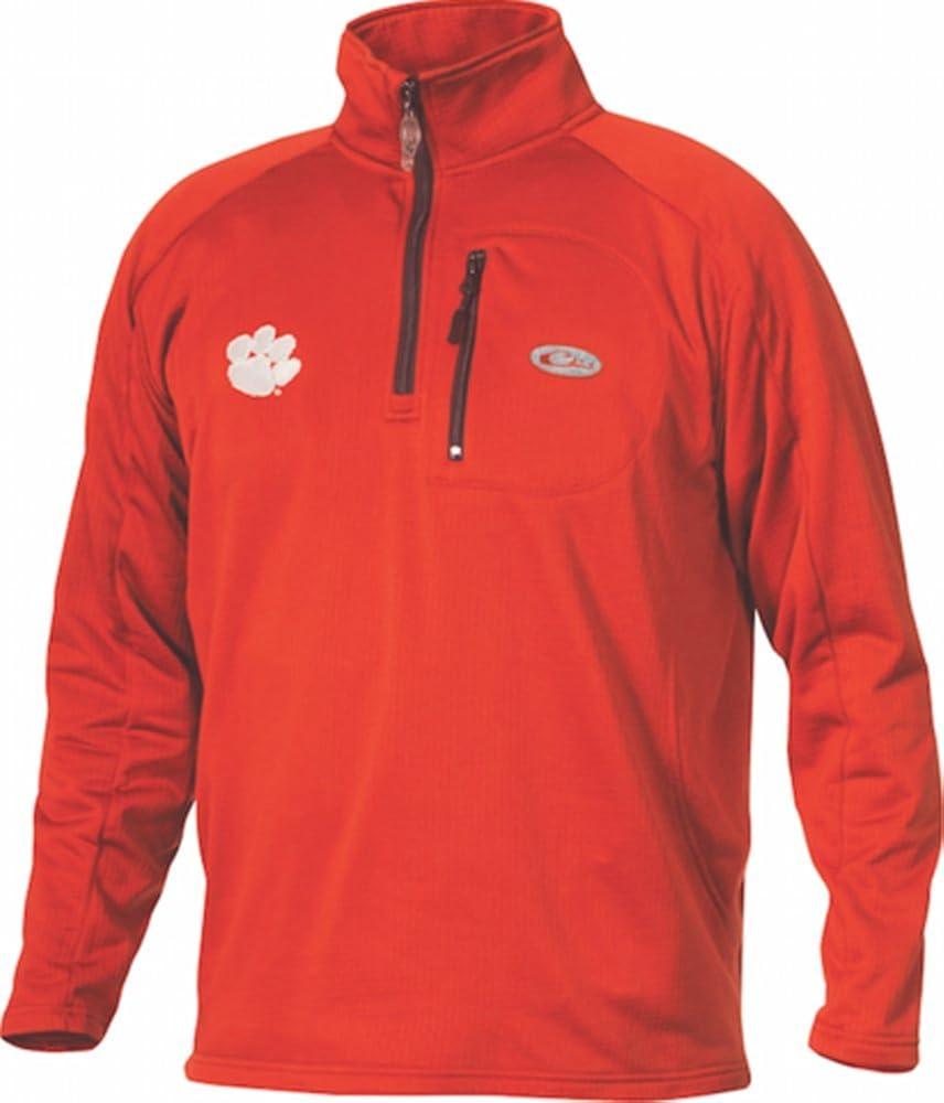 Drake Waterfowl Clemson Tigers BreathLite 1/4 Zip Pullover (Large): Amazon.ca: Clothing 