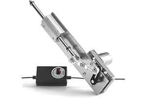 VQP DIY Reciprocating Linear Actuator Stroke 2cm-8cm Adjustable Telescopic Motor with Speed Controller 24V 120RPM Adjustable Stroke and Speed, 5-25kg Thrust