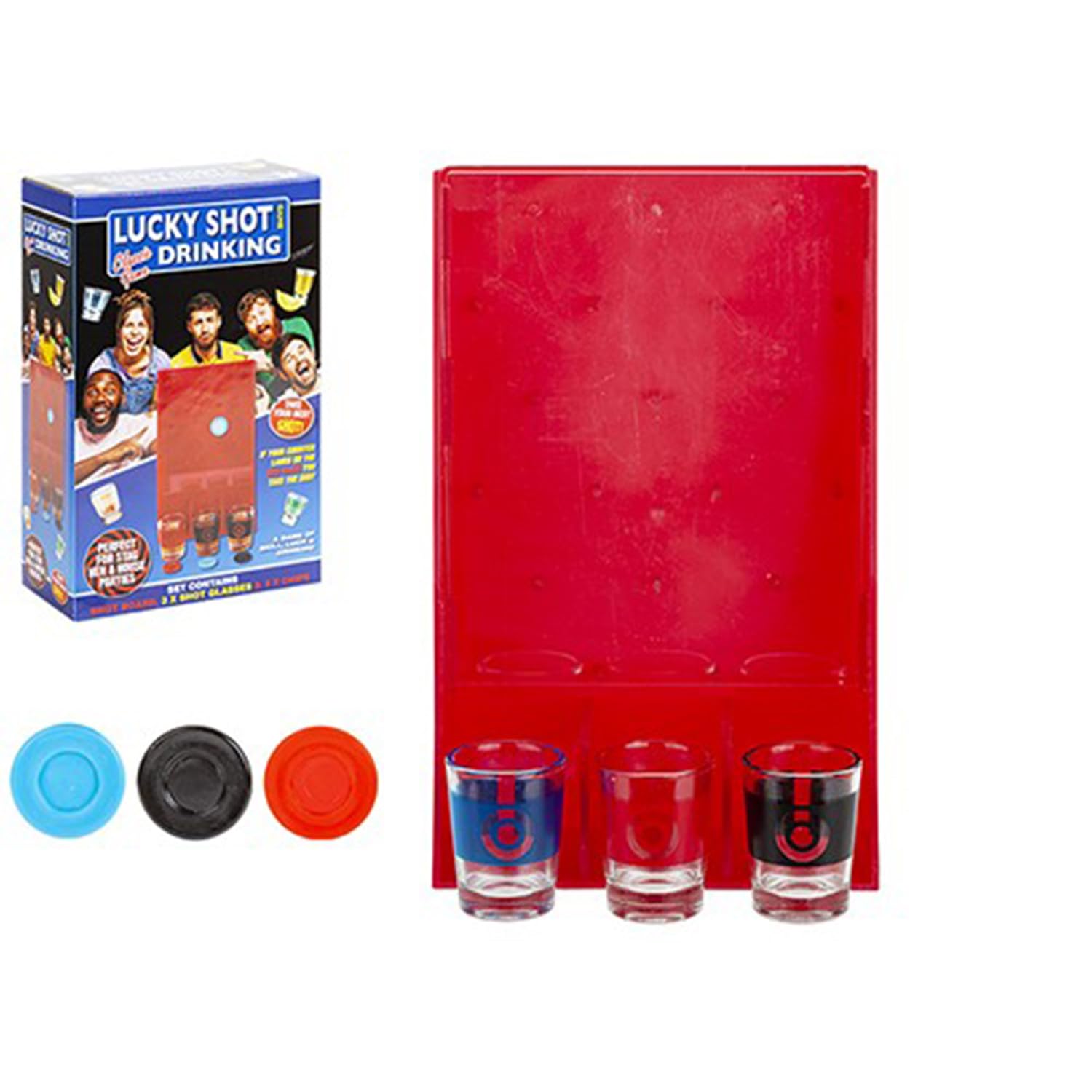 Multicolor Lucky Shot Drinking Game In Vibrant Gift Box Set - (1 Set) - Entertaining & Competitive Fun - Ideal Gift For Adults