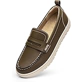 KORDAL Women's Comfortable Classic Penny Loafers Leather Sneakers Casual Slip On Dress Shoes Office Work Everyday Walking Flats Driving Shoes for Women