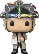 Funko POP Movies Back to the Future Doc Brown with Helmet view 2