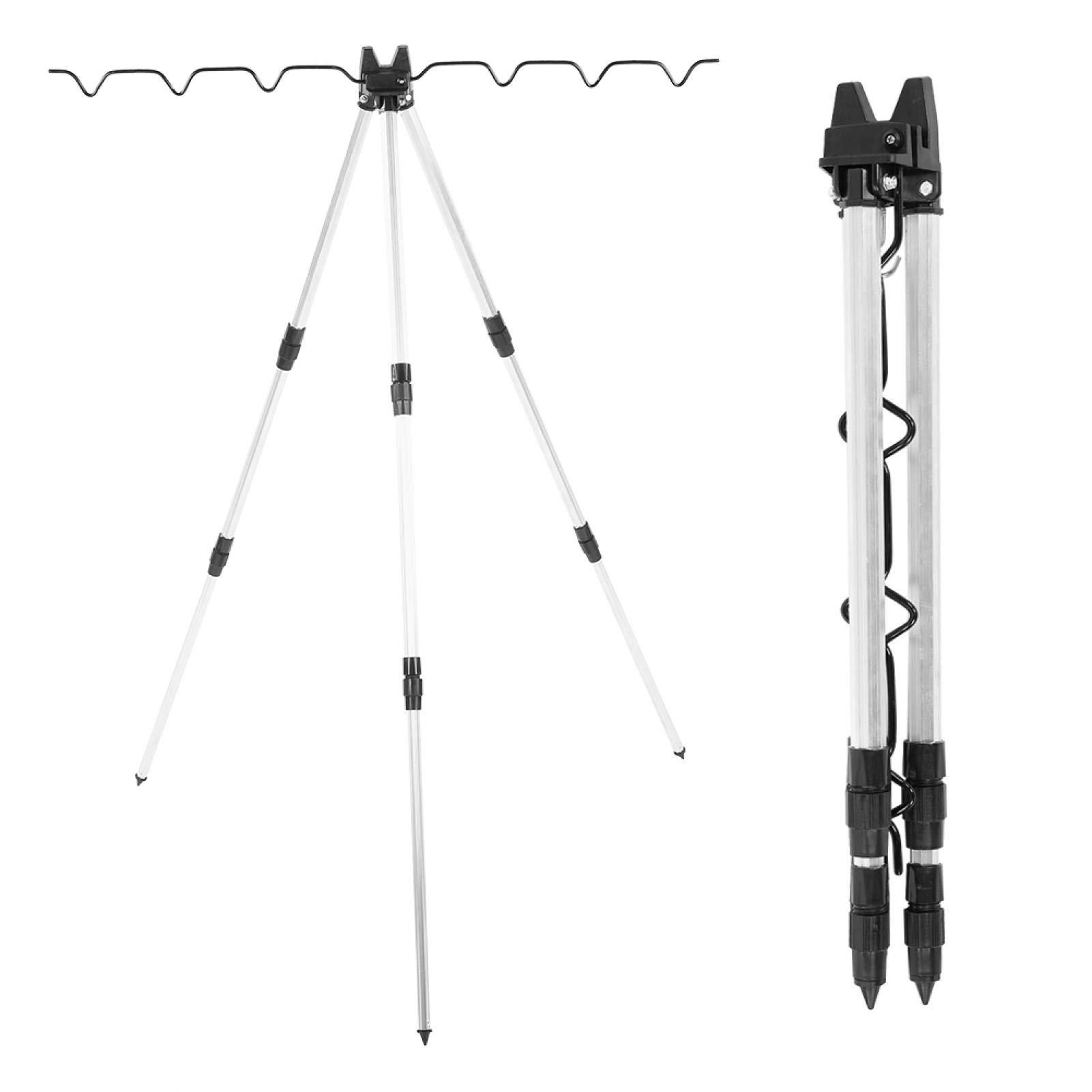 Longzhuo Multifunctional Fishing Rods Tripod Stand Rest for Sea Beach Shore Pier Tackle Telescopic Outdoor Sea Fishing Support Stand Universal Telescopic