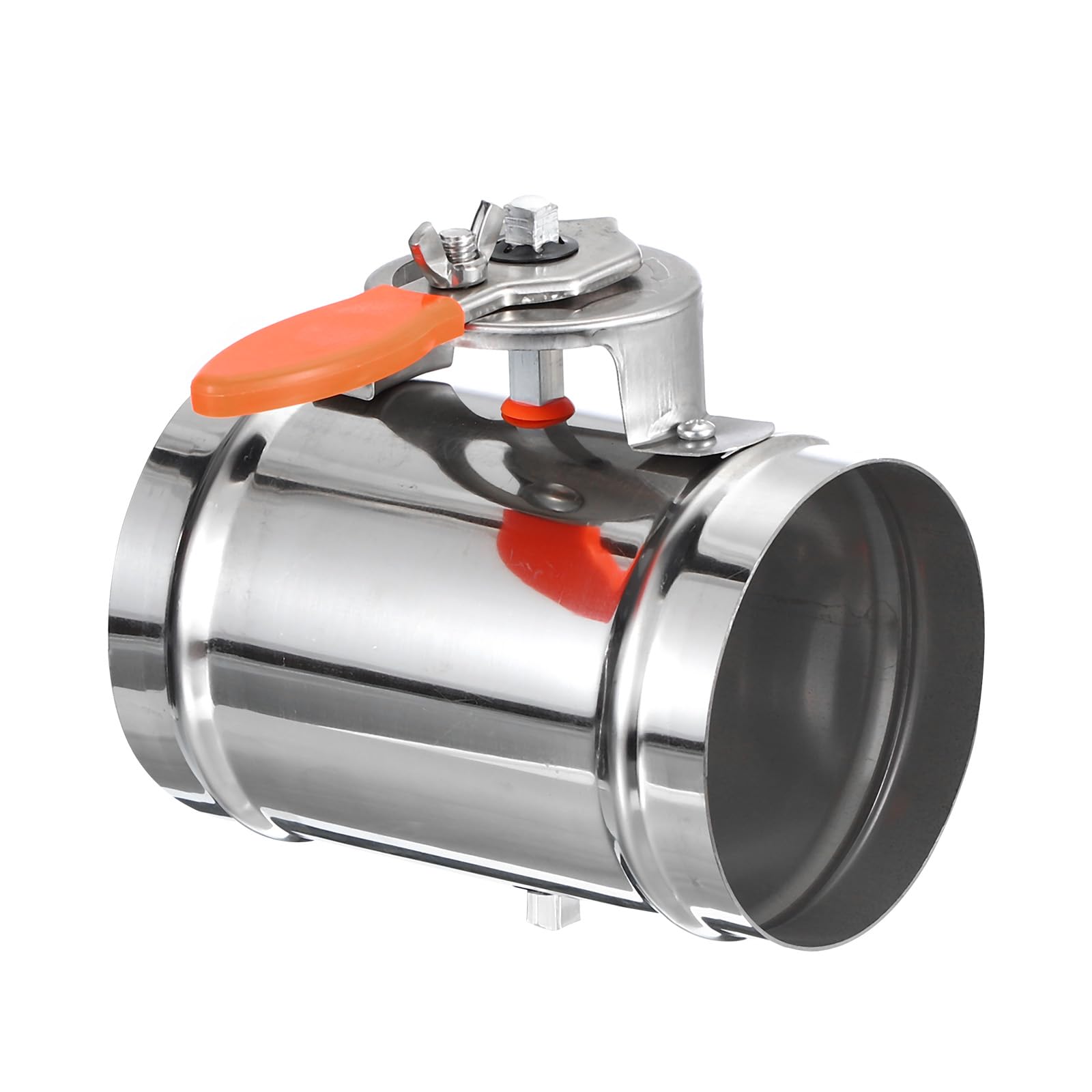 PATIKIL 4" HVAC Duct Manual Volume Damper, Stainless Steel Adjustment Flame Retardant Airflow Backdraft Damper Control for HVAC Air Balancing System,