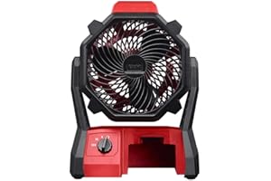 FitseN Suitable For Milwaukee M18 18V 2,350-Rpm Adjustable Jobsite Fan w/Adapter - Bare Tool, Model# 0886-20