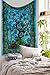 The Boho Street Turquoise Tree of Life Twin Size Indian Bohemian Wall Art - Mandala, Hippie Tapestries Psychedelic Boho Tapestry, Wall Hanging for Bedroom (52x82 Inches)