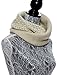 PETAL ROSE Chunky Infinity Scarf Soft Warm Cozy Scarfs for Women Circle Knit Winter Scarves - Cream Light