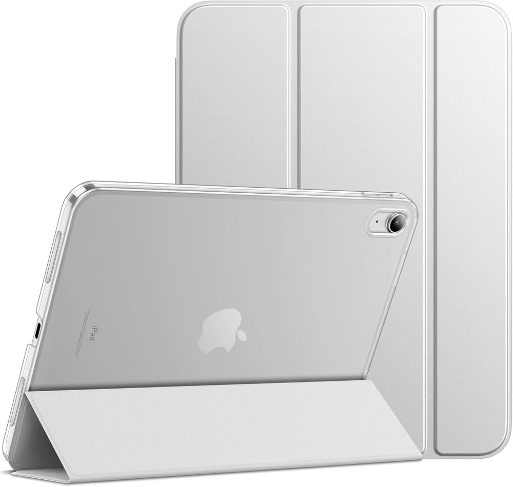 JETech iPad Case A16 11th/10th Gen 11in 2022 2025 Slim Smart Cover Translucent