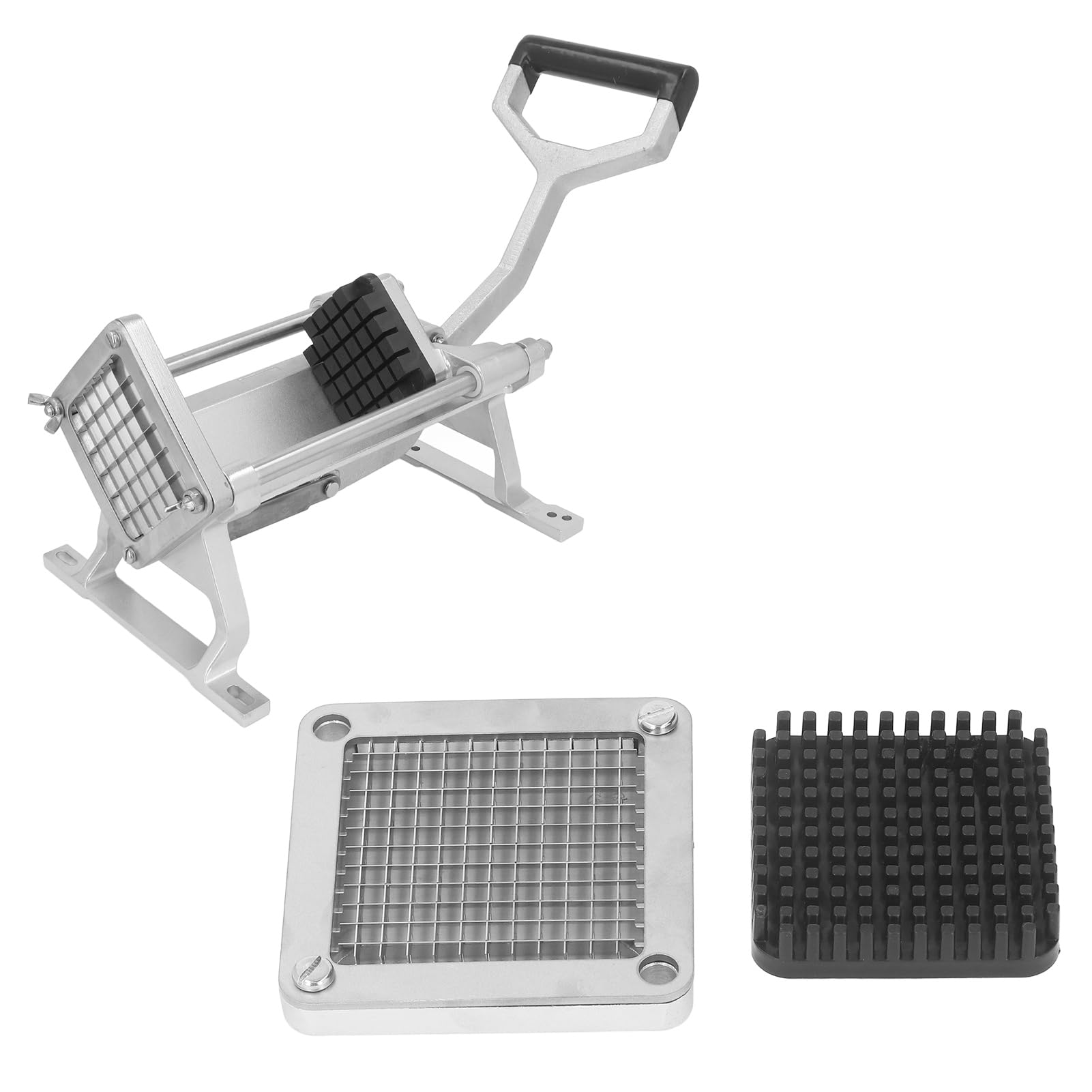 Potato Chipper Fry Potato Slicer French Fry Cutter Stainless Steel French Fry Potato Cutter for Home and Commercial Use (6mm)