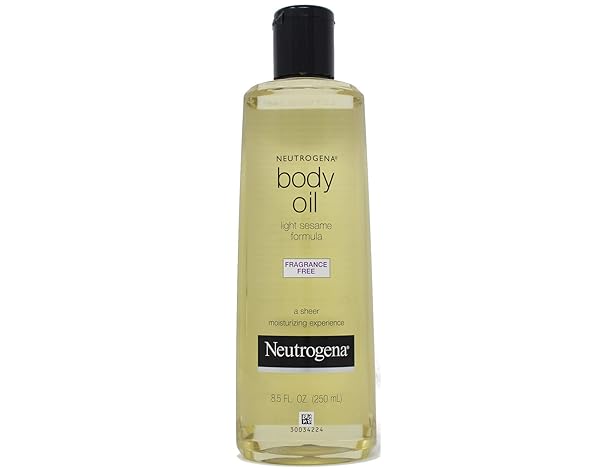 NEUTROGENA BODY OIL LIGHT SESAME FORMULA, FRAGRANCE FREE 8.5 OZ