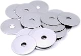 TERF M5 x 20mm Zinc Plated Steel Penny Washers Fender Mudguard Large Diameter view 4