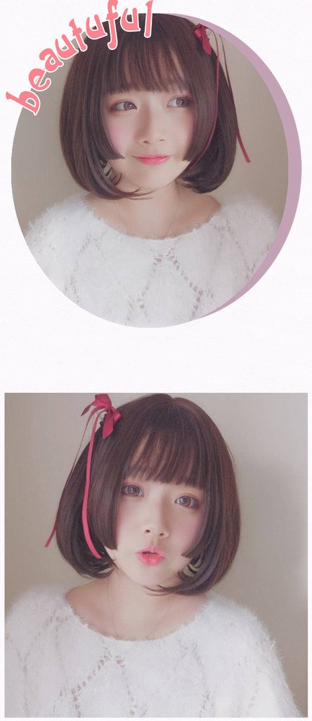 Mua Saeons Saeonzu Wigs Full Wig Boryu Muka Rubobu Si Suru Bangu Side Bangs Princess Cut Princess Hair Medium Short Single Curl Small Face Cute Natural Heat Resistant Tren Amazon Nhật Chinh Hang 21 Fado