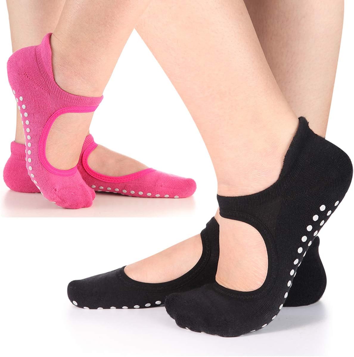 Women's Yoga Socks Non Slip for Pilates Pure Barre Ballet Socks With Grips