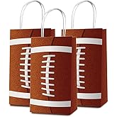 Weesdsio 24 Pack Football Goodie Bags with Handle Football Gift Bags Football Bag for Birthday Party Decorations