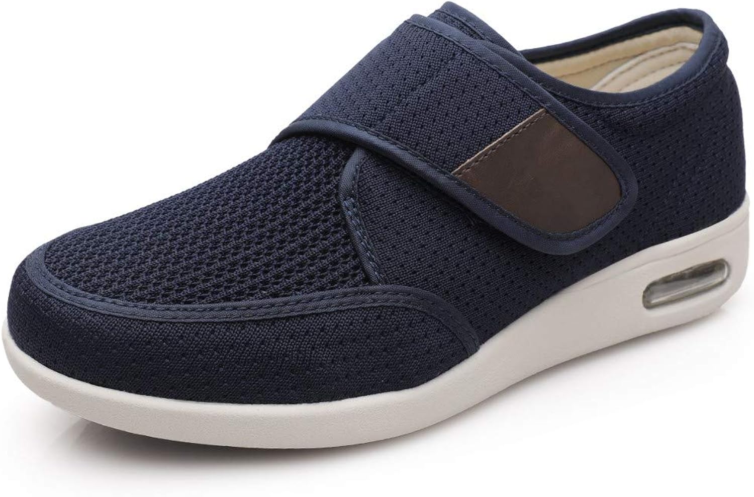 DENACARE Men's Diabetic Shoe with Wide Width Lightweight Velcro Closure: Shoes