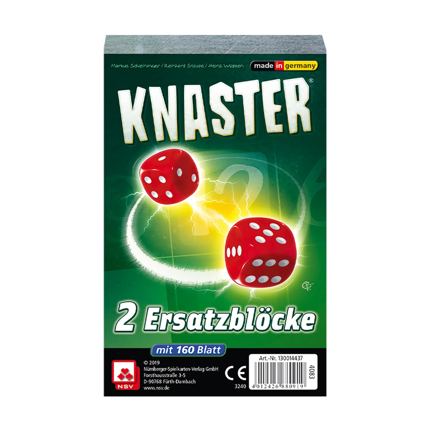 NSV - 4083 - KNASTER - replacement blocs (set of 2) - dice game