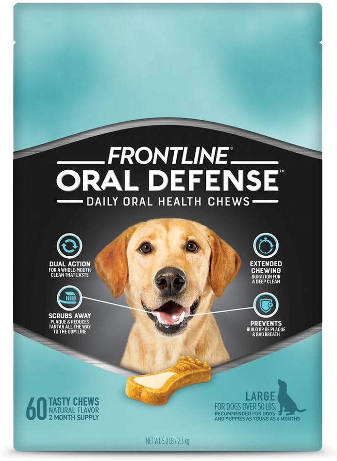 Frontline Oral Defense Daily Dental Chews for Dogs