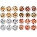 Blulu 24 Boxes Foil Nail Chip Glitter Nail Foil Paillette Nail for Nail Art Design Decoration (Color Set 1)
