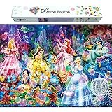 Dylan's cabin DIY 5D Diamond Painting Kits for Adults,Full Drill Embroidery Paint with Diamond for Home Wall Decor（princess/16x12inch)