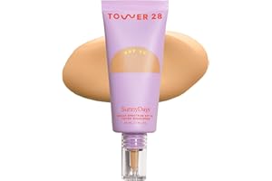 Tower 28 Beauty SunnyDays SPF 30 Tinted Sunscreen For Sensitive Skin - 2-in-1 Facial Broad Spectrum UVA/UVB Protection + Foundation - Shade 20 MULHOLLAND- Light with Golden Neutral Undertones, 1 Fl Oz