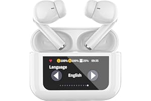 ARCWARES Language Translation Earbuds, Language Earbud Translator Device in Real Time with APP, Supports Online Translation in 144 Languages, Instant Translator Headphones with Digital Display and 3 Modes
