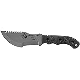 TOPS Knives Tom Brown Tracker #3 Full Tang Fixed Blade- Tumble Finish Blade Finish- Black Kydex Sheath w/Rotating Spring Steel Clip