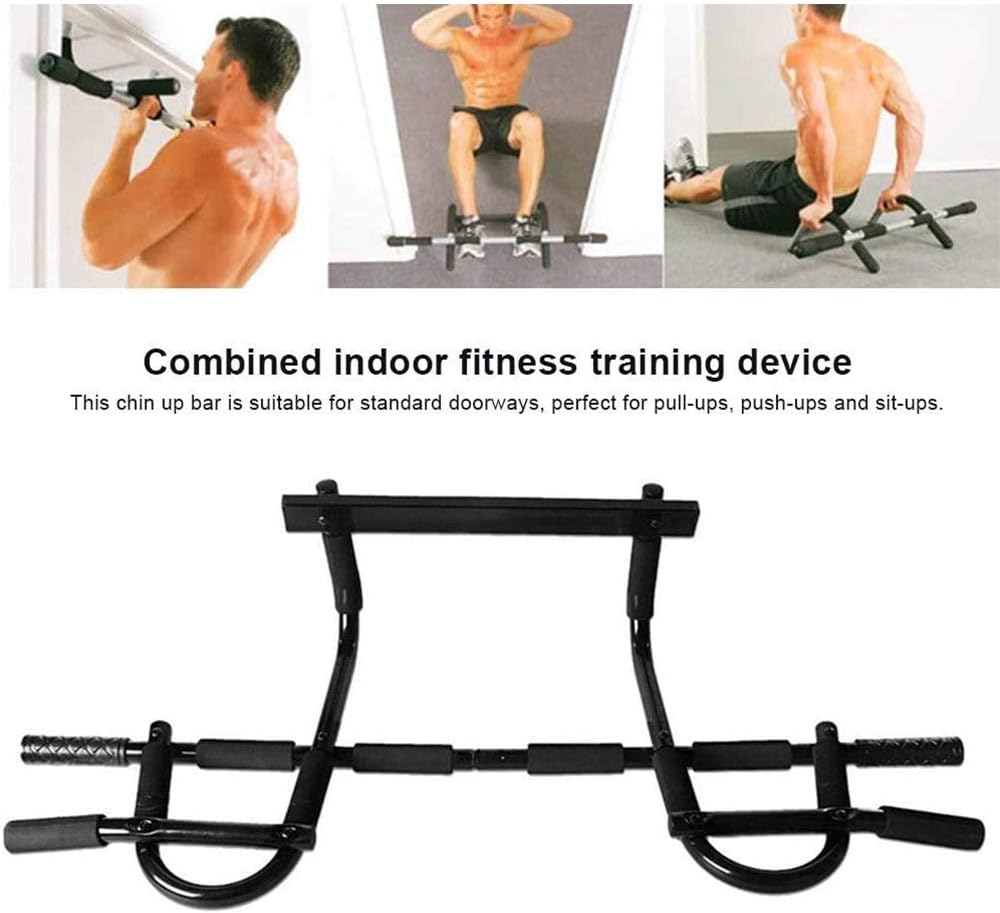 LOKE Pull Up Bar,Doorway Pullup Bar Fits Most Door Ways,Upper Body Workout Bar Portable Gym System for Home Gym Training,Muscles Exercise