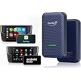Carlinkit 4.0 Wireless Carplay Android Auto Adapter for OEM Wired CarPlay Cars, Supports OTA Upgrade-2 in 1, 5Ghz WiFi, Auto 