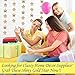 Koker Sparkling Star Garland, Paper Hanging String Banner Decoration for Wedding, Birthday Party Baby Shower Backdrop, Glitter Gold, 11.5 Feet/3.5 m