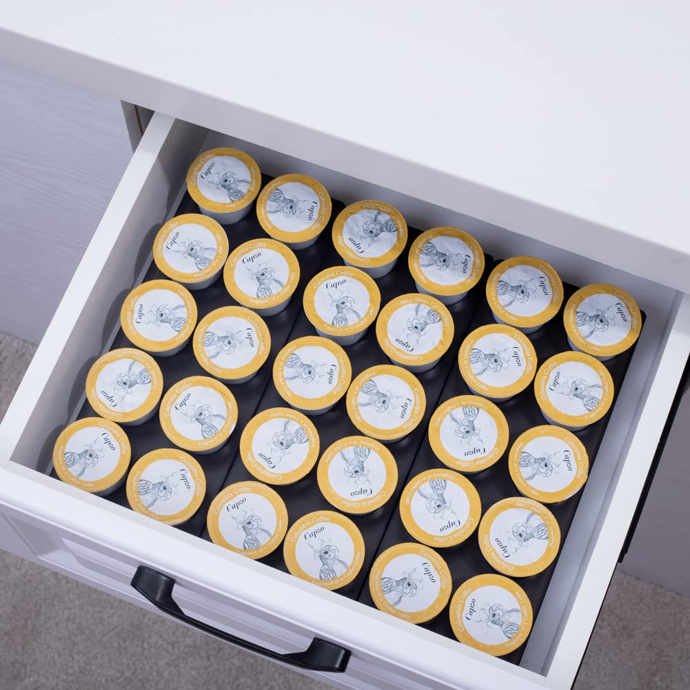 Photo 1 of Coffee Pod Storage Organizer for Kitchen Drawer,Holders 40 K CUP, Premium Plastic Tray With Non-slip mat