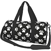 Gbuzozie Cute Dog Animal Paws Sports Gym Bag Travel Duffel Bag Shoes Compartment For Men Women Foldable Lightweight Yoga Gym Sports Bag