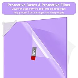 Enoin 1 Pack 12x16 Inches Purple Translucent