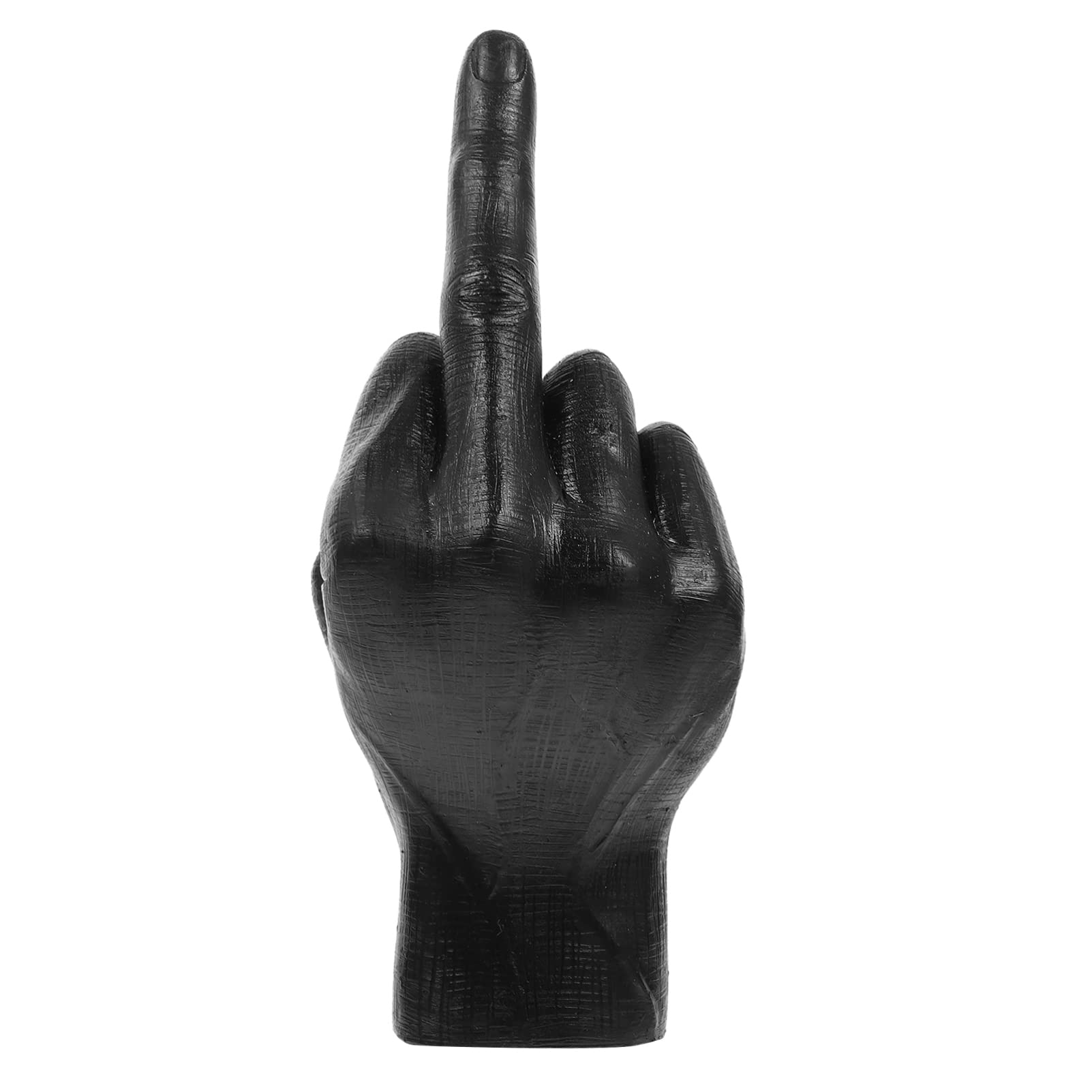 BESPORTBLE Finger Gesture Sculptures Hand Gesture Desk Statues Resin Finger Sculpture Decor Black Personality Finger for Home Office Playroom Hand Gesture Statue