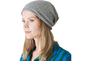 CHARM Linen Beanie Hat Summer Cap - Mens Slouchy Beanie Womens Baggy Knit Cooling Hat