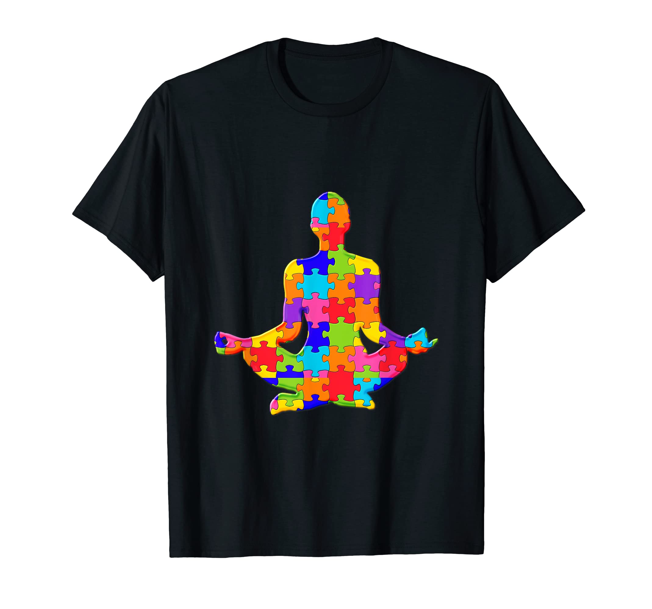 Yoga Meditation zen Relax Jigsaw Autism Puzzle T-Shirt