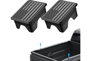 OGYE Ram 1500 American Flag Stake Pocket Covers, Rear Truck Bed Rail Stake Pocket Cover Compatible with 2019 2020 2021 2022 2023 2024 2025 Dodge Ram 1500 2500 Accessories(Set of 2,Black)