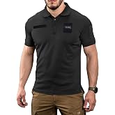M-Tac Tactical Breathable Polo Shirt - Military Quick Dry Coolmax Short Sleeve T-Shirt for Men