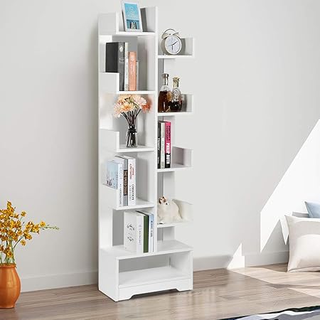 Free Standing Bookcase Multi Layer Book Shelf Shelving Display