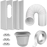 FFXWTSF Portable Air Conditioner Window Kit with 5.9&rdquo; Exhaust Hose, Adjustable Universal Window Seal for AC Unit&hellip;
