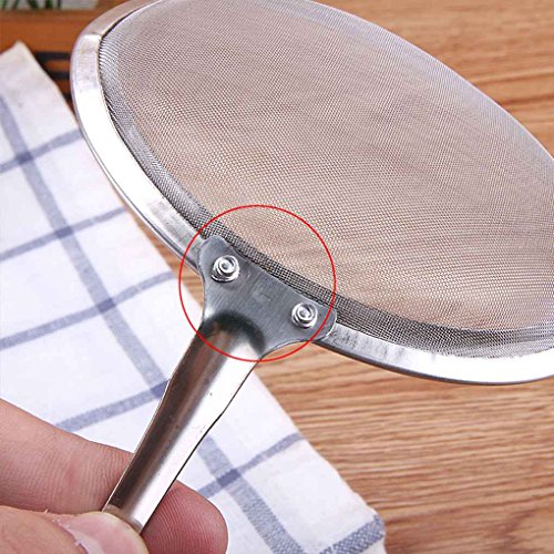 Minzhi Stainless Steel Fine Chinois Mesh Skimmer Strainer Ladle Convenient Kitchen Tools - Thumbnail 2