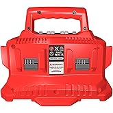 2026 Upgrade 【Simultaneously Charging】 6-Ports Replacement for Milwaukee 18V M18 Battery Fast Charger 48-59-1804/1806/1815，Compatible with Milwaukee Multi Battery Charger Station 14.4V-18V Battery