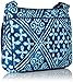 Vera Bradley Women's Cotton Little Hipster Crossbody Purse, Cuban Tiles, One Size