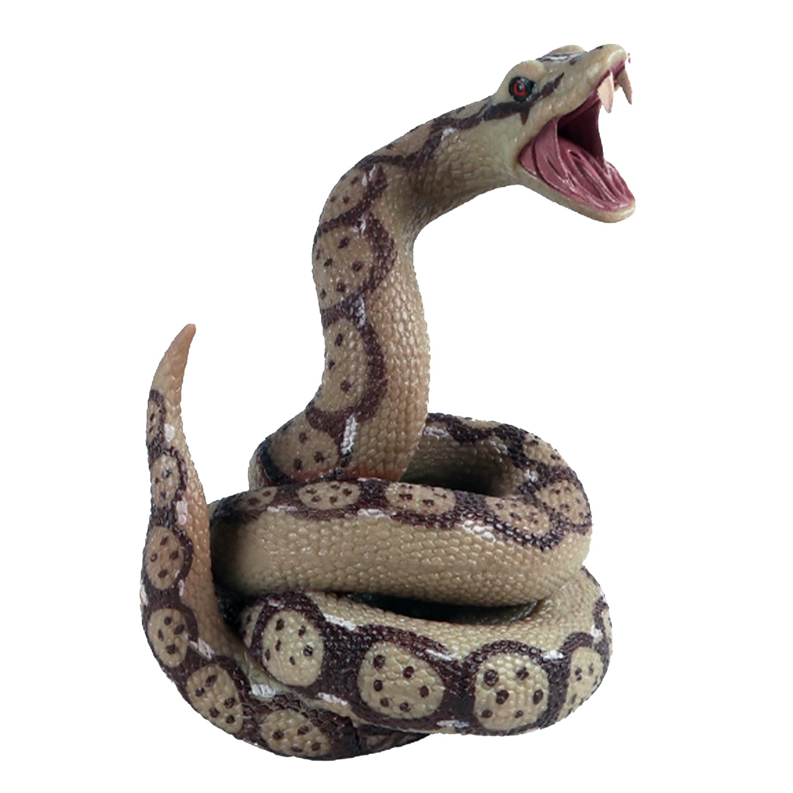 IPENNY Long Rubber Snake Toy Realistic Fake Snake Kids Adult Gift for Garden Props and Halloween Tricky Creepy Prank (Brown-3)